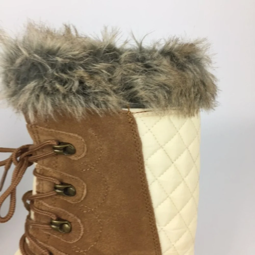 Khombu Nordic 2 Brown Waterproof Lace Up Winter Boots 9